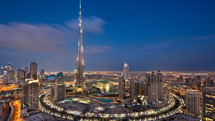 Burj Khalifa at night