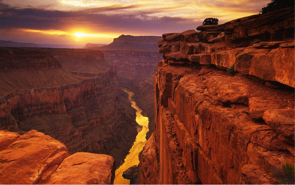 The grand canyon sunset
