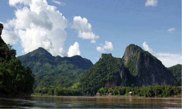 Mekong river mountains laos