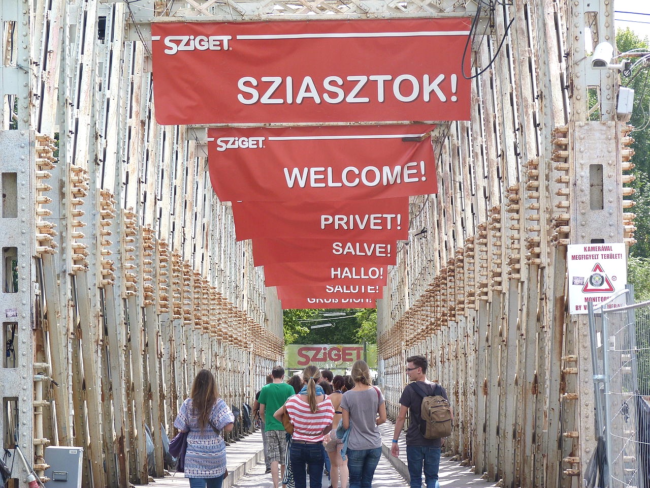 Sziget festival welcome