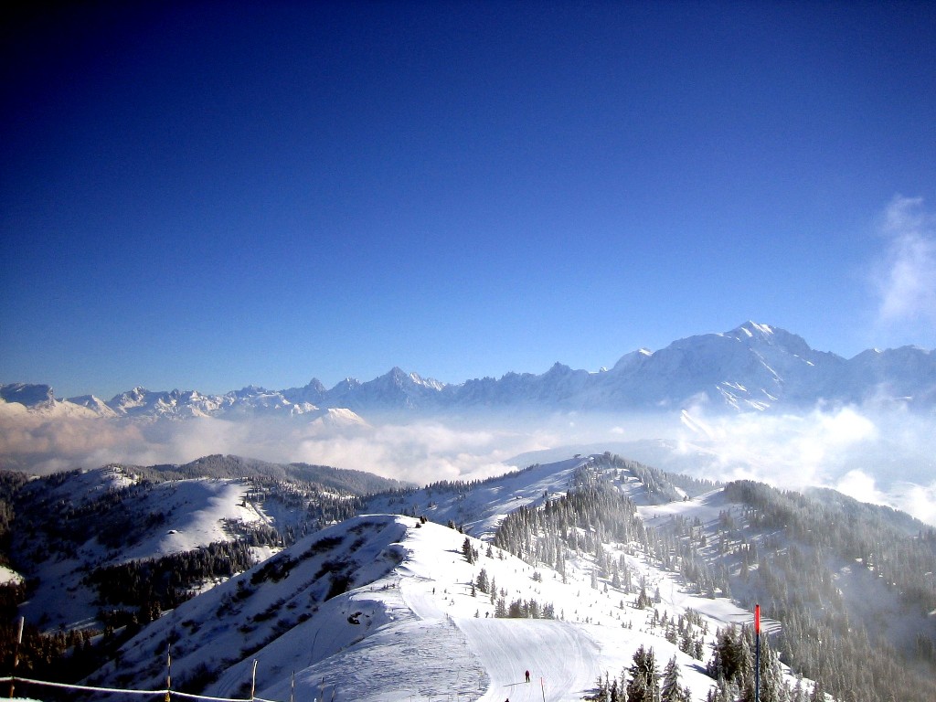 Skiing in the Alps - Megève