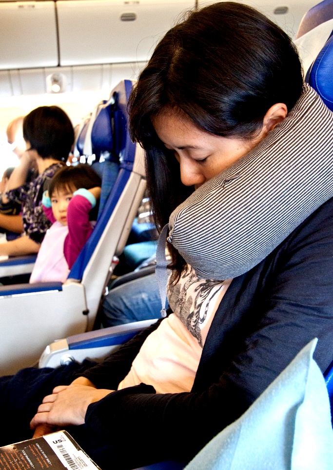 Best Travel Pillow - Passenger Sleeping